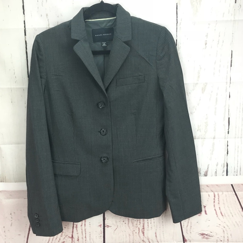 Banana republic Blazer size 8 womens gray